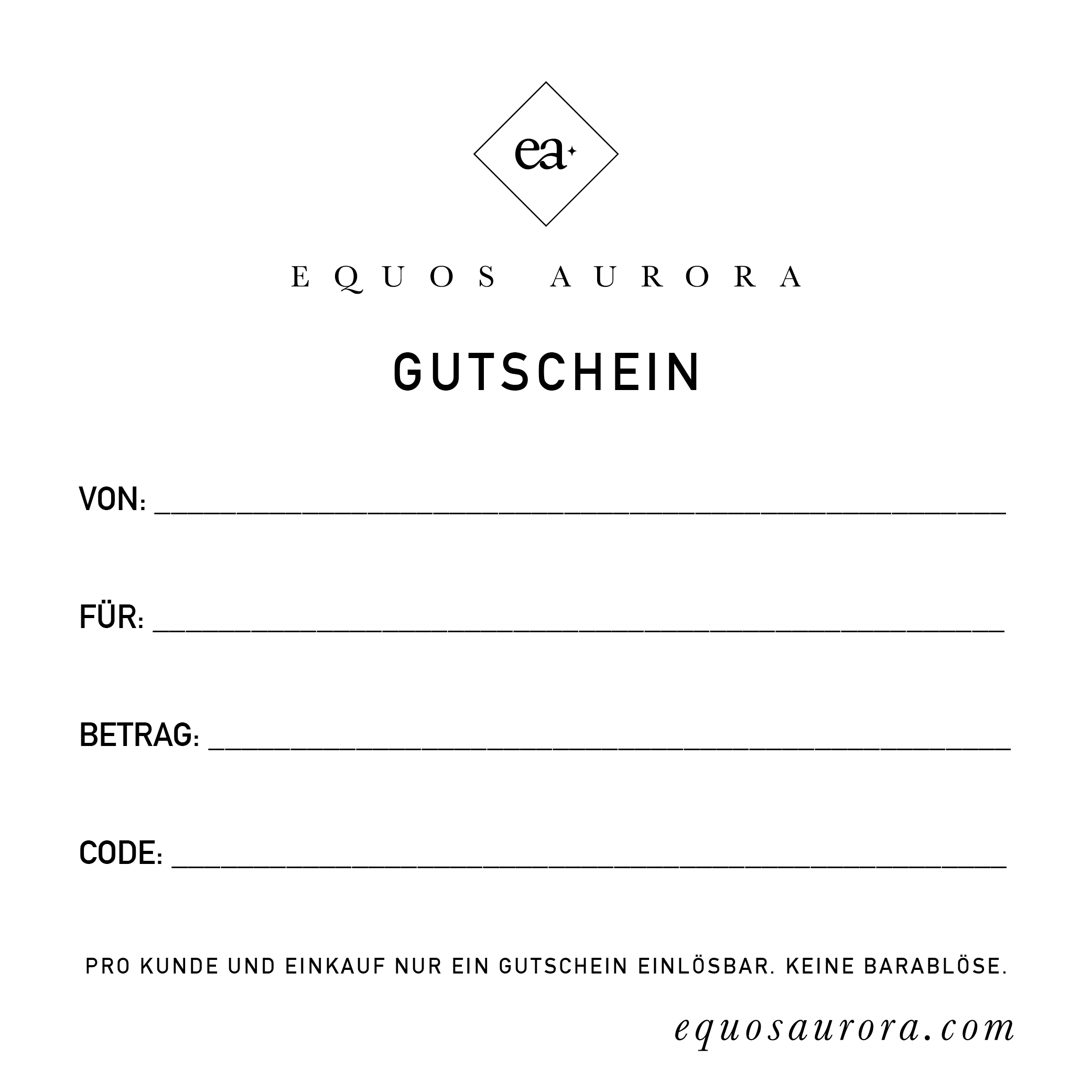 Equos Aurora Gutschein